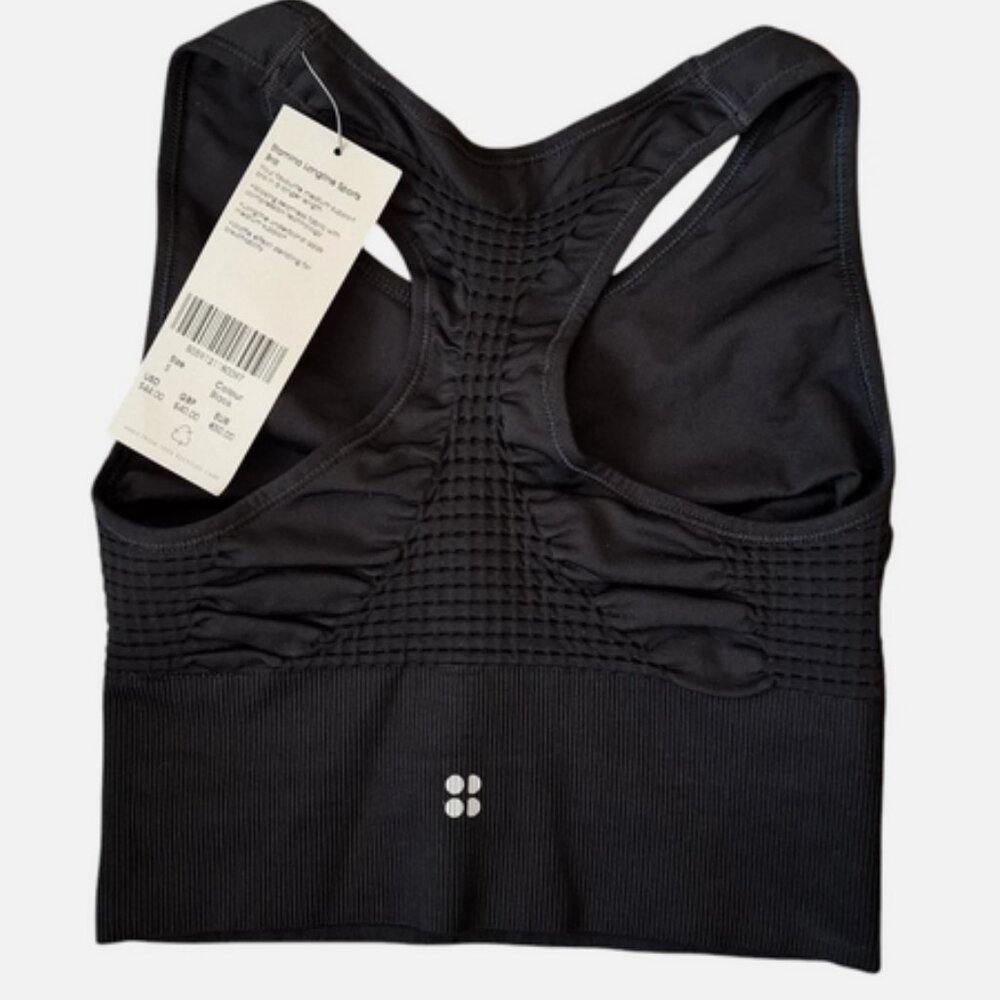Sweaty Betty Small Bra Sportsbra Black Stamina NWT - Picture 2 of 3